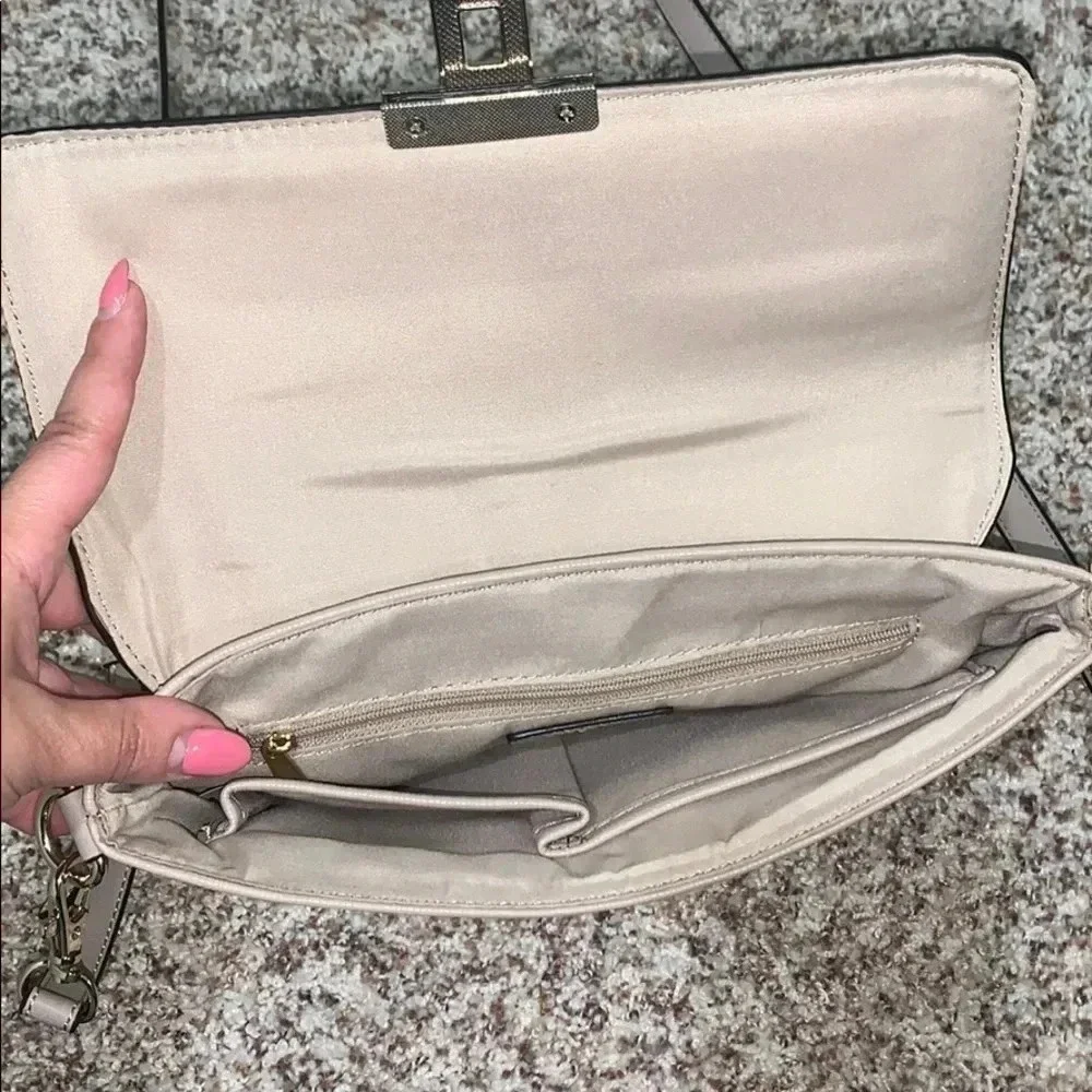 APT.9 Cream Crossbody Purse